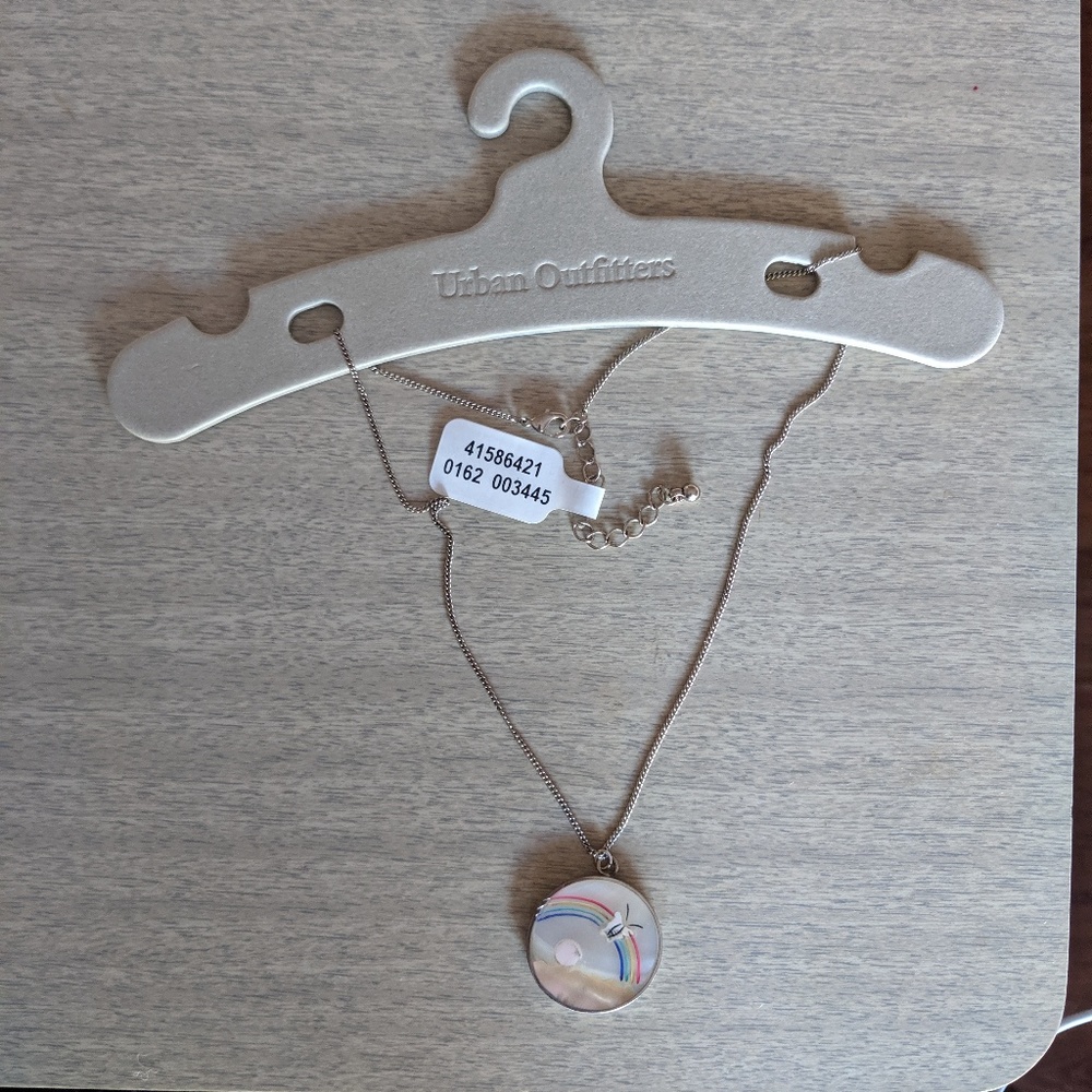 COPY - Butterfly Rainbow Pendant Necklace
